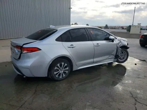 2021 Toyota Corolla Le VIN JTDEAMDE9MJ027360 фото 3
