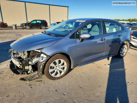 5YFEPMAEXMP267712 — 2021 Toyota Corolla, Сторона, фото до ремонта