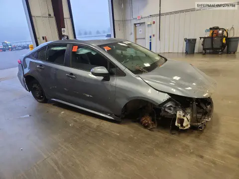 2022 Toyota Corolla Le VIN 5YFEPMAE4NP279758 фото 4