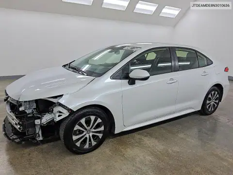 JTDEAMDE8N3010636 — 2022 Toyota Corolla, Передняя часть, фото до ремонта