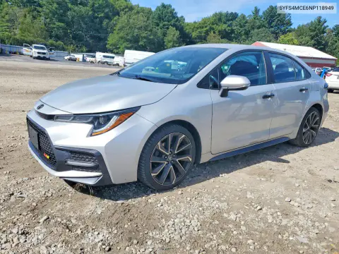 5YFS4MCE6NP118949 — 2022 Toyota Corolla, Повреждения со всех сторон, фото до ремонта