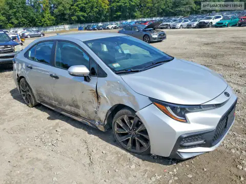 2022 Toyota Corolla Se VIN 5YFS4MCE6NP118949 фото 4