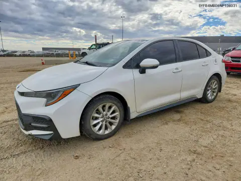 5YFB4MBE6NP138331 — 2022 Toyota Corolla, Сторона, фото до ремонта