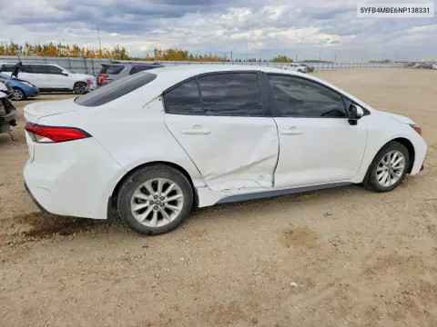 2022 Toyota Corolla Se VIN 5YFB4MBE6NP138331 фото 3