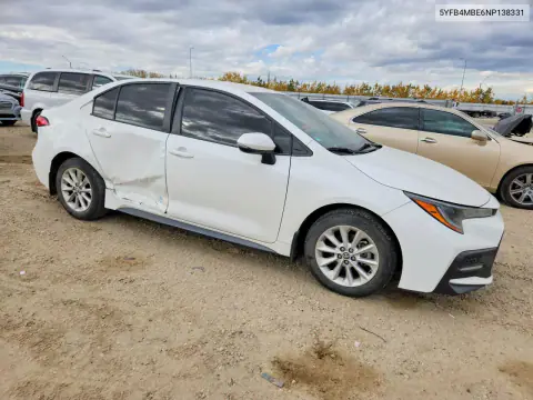 2022 Toyota Corolla Se VIN 5YFB4MBE6NP138331 фото 4