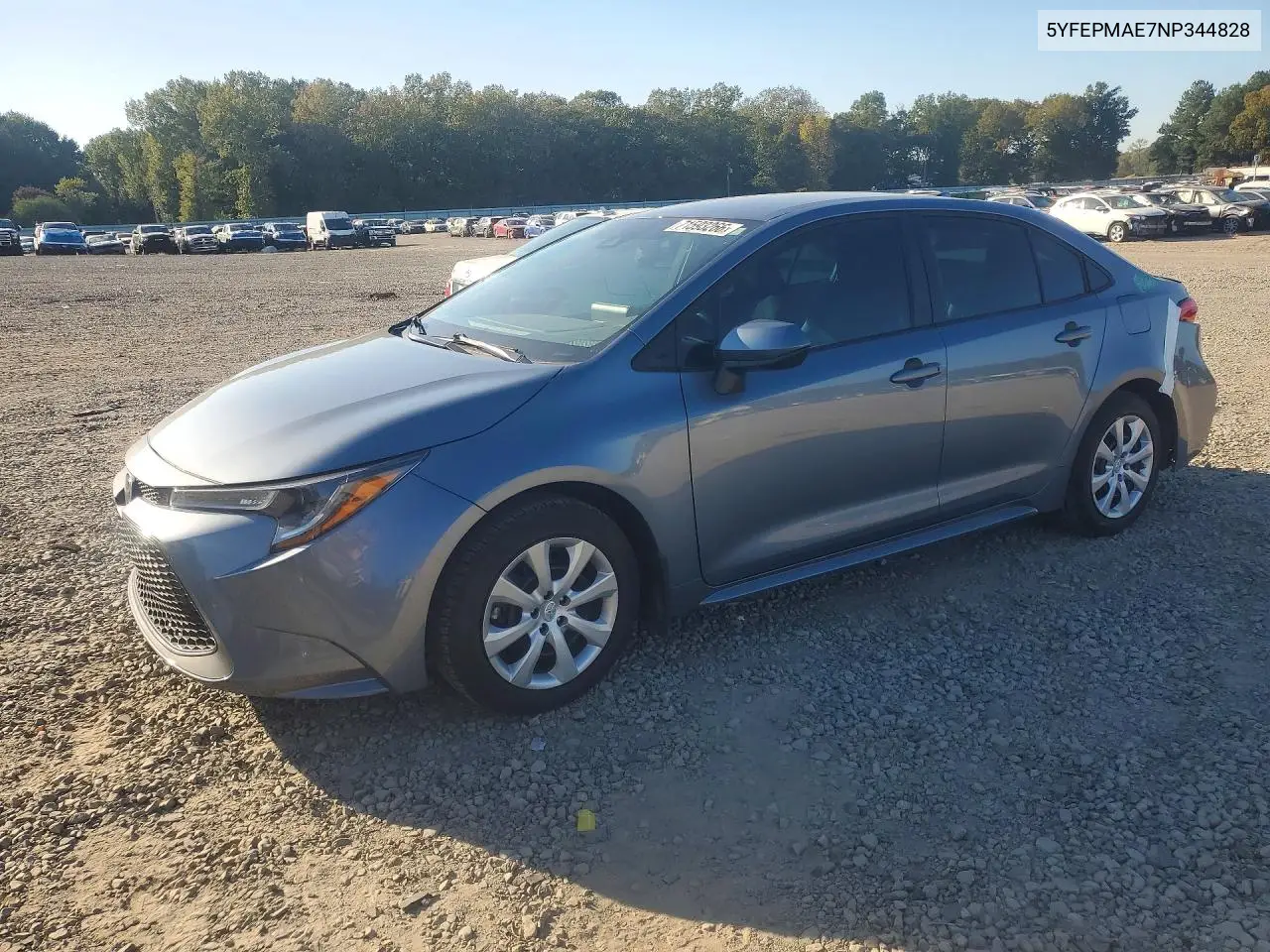 2022 Toyota Corolla Le VIN 5YFEPMAE7NP344828 фото 1