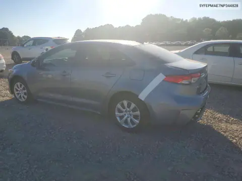 2022 Toyota Corolla Le VIN 5YFEPMAE7NP344828 фото 2