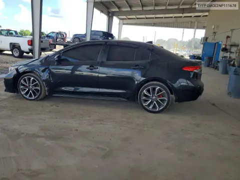 2022 Toyota Corolla Se VIN 5YFP4MCE2NP111678 фото 2
