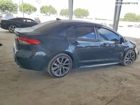 2022 Toyota Corolla Se VIN 5YFP4MCE2NP111678 фото 3