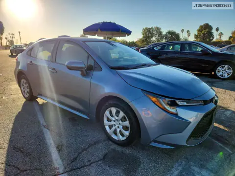 2022 Toyota Corolla Le VIN JTDEPMAE7N3033683 фото 4