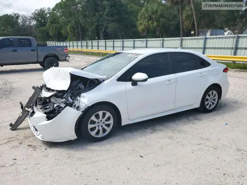 JTDEPMAE0N3021696 — 2022 Toyota Corolla, Передняя часть, фото до ремонта