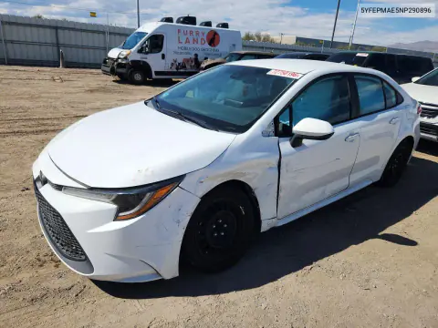 5YFEPMAE5NP290896 — 2022 Toyota Corolla, Передняя часть, фото до ремонта