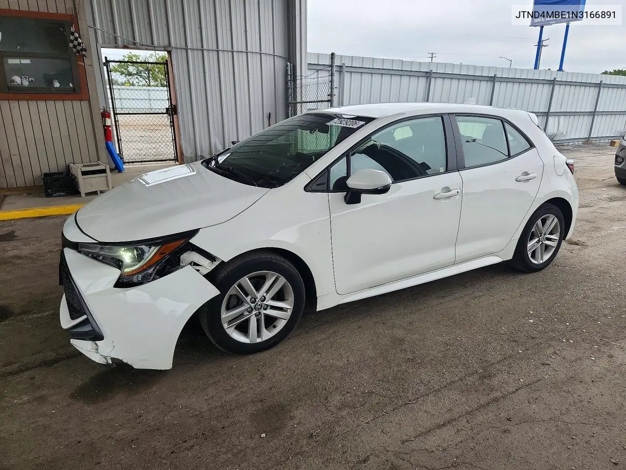 JTND4MBE1N3166891 Toyota Corolla 2022 — повреждение Передняя часть, фото до ремонта
