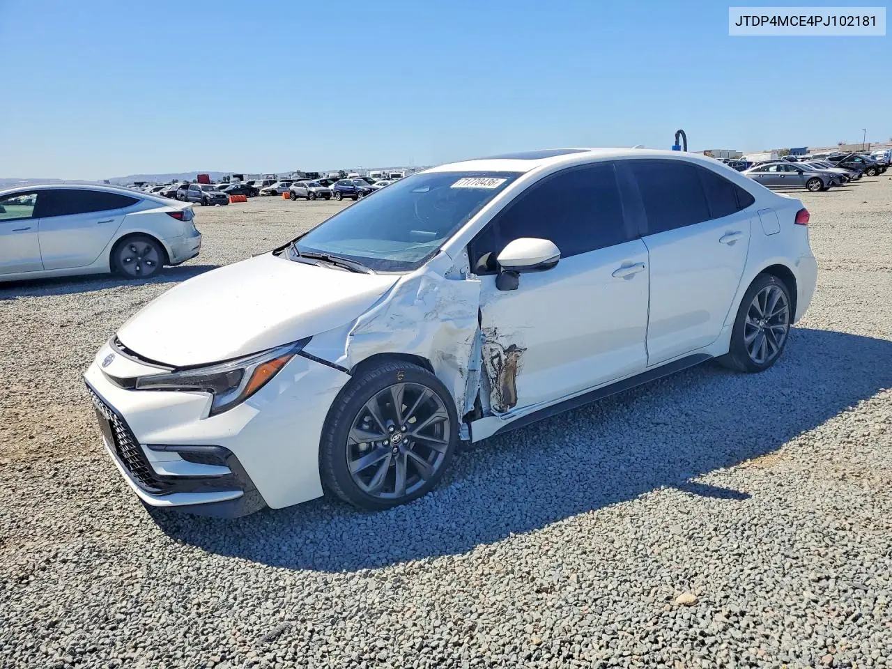 2023 Toyota Corolla Se VIN JTDP4MCE4PJ102181 фото 1