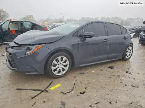 5YFB4MDE5RP143569 — 2024 Toyota Corolla, Задняя часть, фото до ремонта