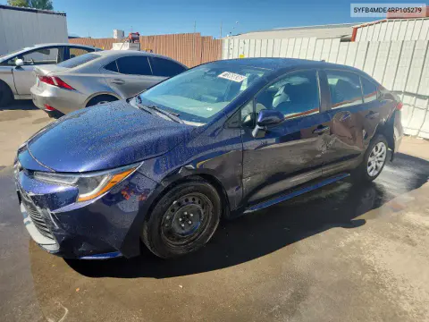 5YFB4MDE4RP105279 — 2024 Toyota Corolla, Сторона, фото до ремонта