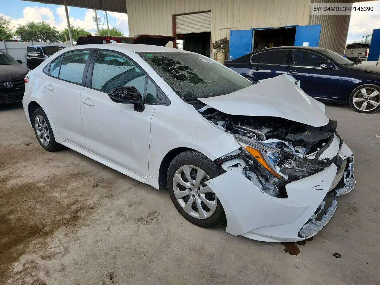 5YFB4MDE3RP146390 Toyota Corolla 2024 — повреждение Передняя часть, фото до ремонта