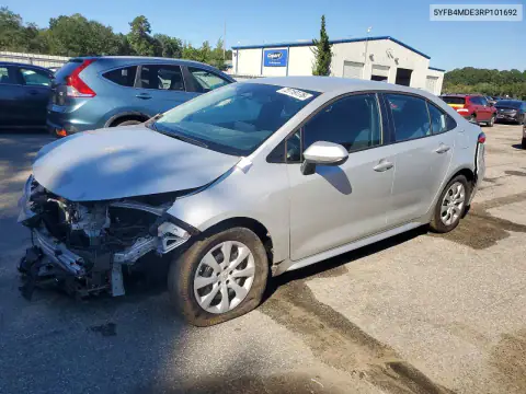 5YFB4MDE3RP101692 — 2024 Toyota Corolla, Передняя часть, фото до ремонта