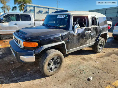 JTEBU11F270073205 — 2007 Toyota FJ Cruiser, Сторона, фото до ремонта