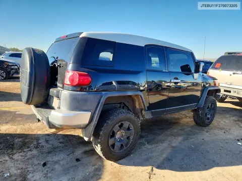 2007 Toyota Fj Cruiser Base VIN JTEBU11F270073205 фото 3