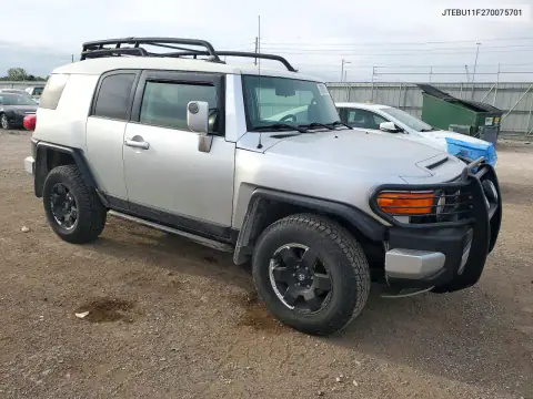 JTEBU11F270075701 — 2007 Toyota FJ Cruiser, фото 4 с аукциона Copart 23.10.2026, Механические повреждения