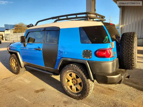 2007 Toyota Fj Cruiser Base VIN JTEBU11F770007216 фото 2