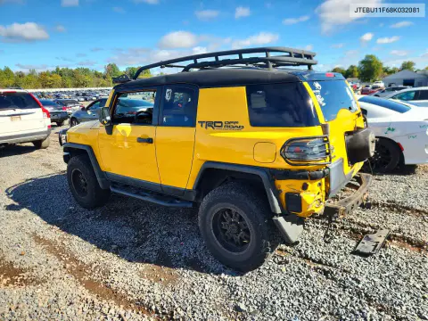2008 Toyota Fj Cruiser Base VIN JTEBU11F68K032081 фото 2