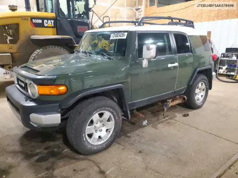 JTEBU4BF5AK078698 — 2010 Toyota FJ Cruiser, Сторона, фото до ремонта