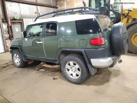 2010 Toyota Fj Cruiser VIN JTEBU4BF5AK078698 фото 2