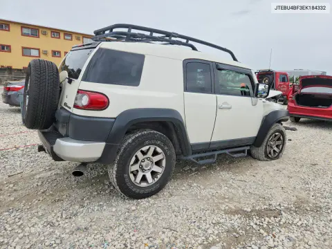 2014 Toyota Fj Cruiser Base VIN JTEBU4BF3EK184332 фото 3