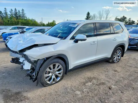 5TDACAB53RS030887 — 2024 Toyota Grand Highlander, Передняя часть, фото до ремонта