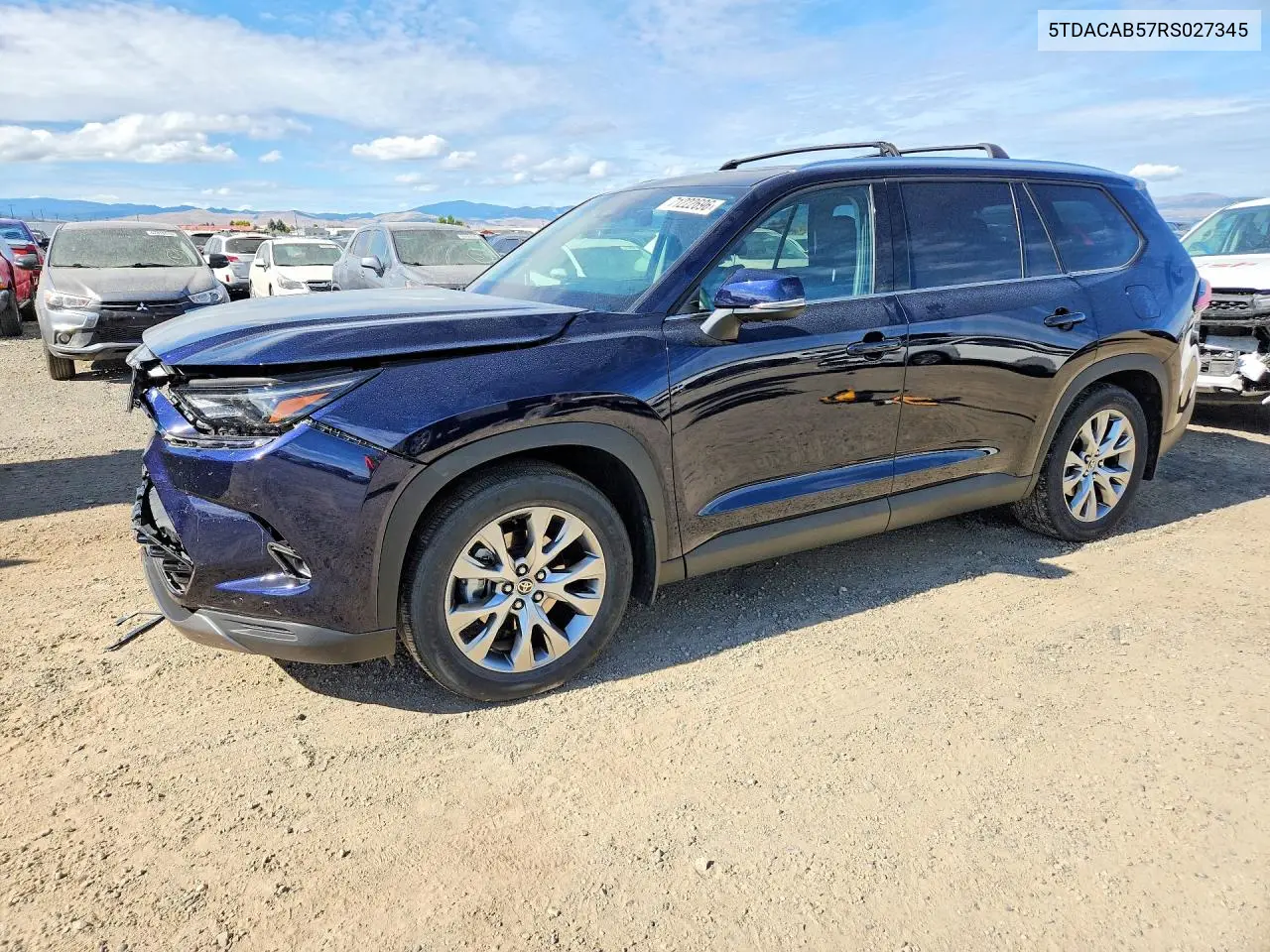 2024 Toyota Grand Highlander Xle VIN 5TDACAB57RS027345 фото 1