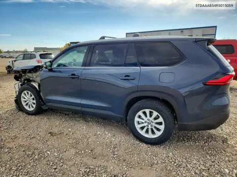 2024 Toyota Grand Highlander Xle VIN 5TDAAAB54RS015059 фото 2