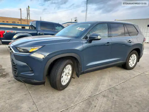 5TDAAAA59RS015155 — 2024 Toyota Grand Highlander, Подтопление, фото до ремонта