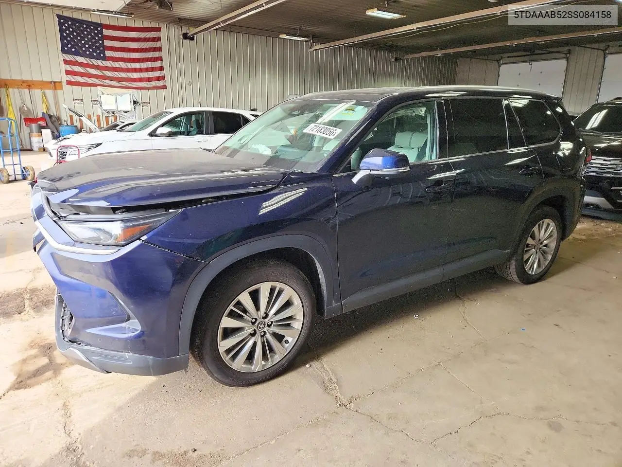 2025 Toyota Grand Highlander Platinum VIN 5TDAAAB52SS084158 фото 1