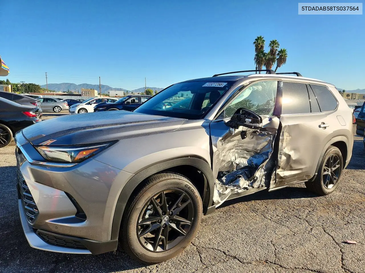 2026 Toyota Grand Highlander Hybrid Max Platinum VIN 5TDADAB58TS037564 фото 1