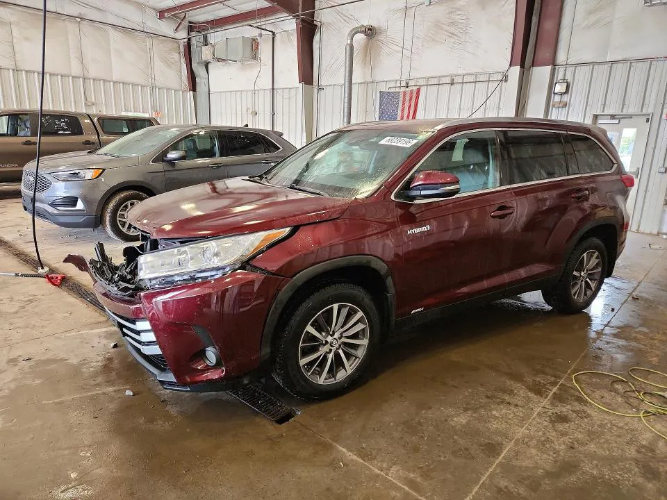 2019 TOYOTA HIGHLANDER HYBRID VIN 5TDJGRFH1KS063612 фото 1
