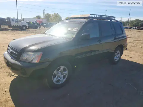 JTEGD21AX30047459 — 2003 Toyota Highlander, Мелкие вмятины и царапины, фото до ремонта