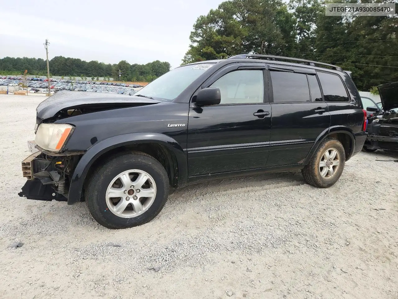 2003 Toyota Highlander VIN JTEGF21A930085470 фото 1