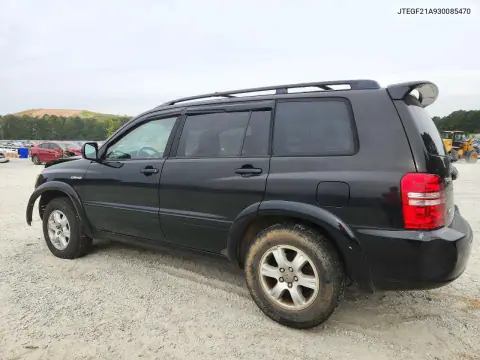 2003 Toyota Highlander VIN JTEGF21A930085470 фото 2