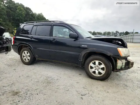 2003 Toyota Highlander VIN JTEGF21A930085470 фото 4