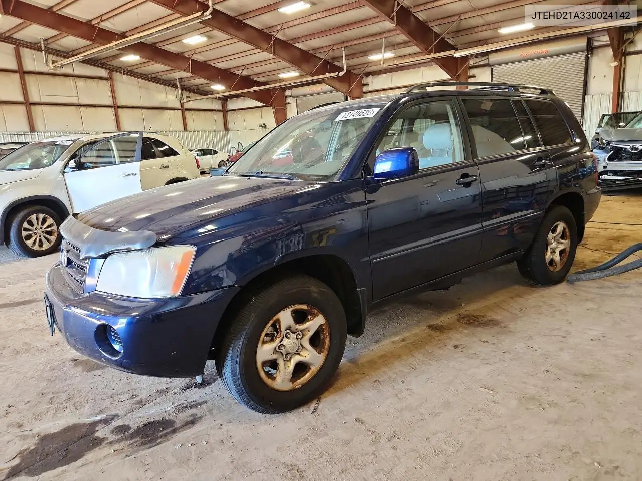 2003 Toyota Highlander Base VIN JTEHD21A330024142 фото 1