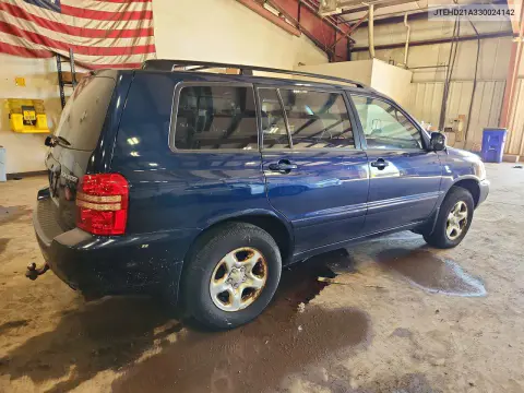 2003 Toyota Highlander Base VIN JTEHD21A330024142 фото 3