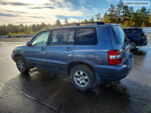2005 Toyota Highlander Base VIN JTEEP21A050109856 фото 2
