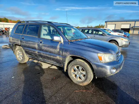 2005 Toyota Highlander Base VIN JTEEP21A050109856 фото 4