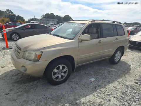 JTEGP21A560102492 — 2006 Toyota Highlander, Мелкие вмятины и царапины, фото до ремонта