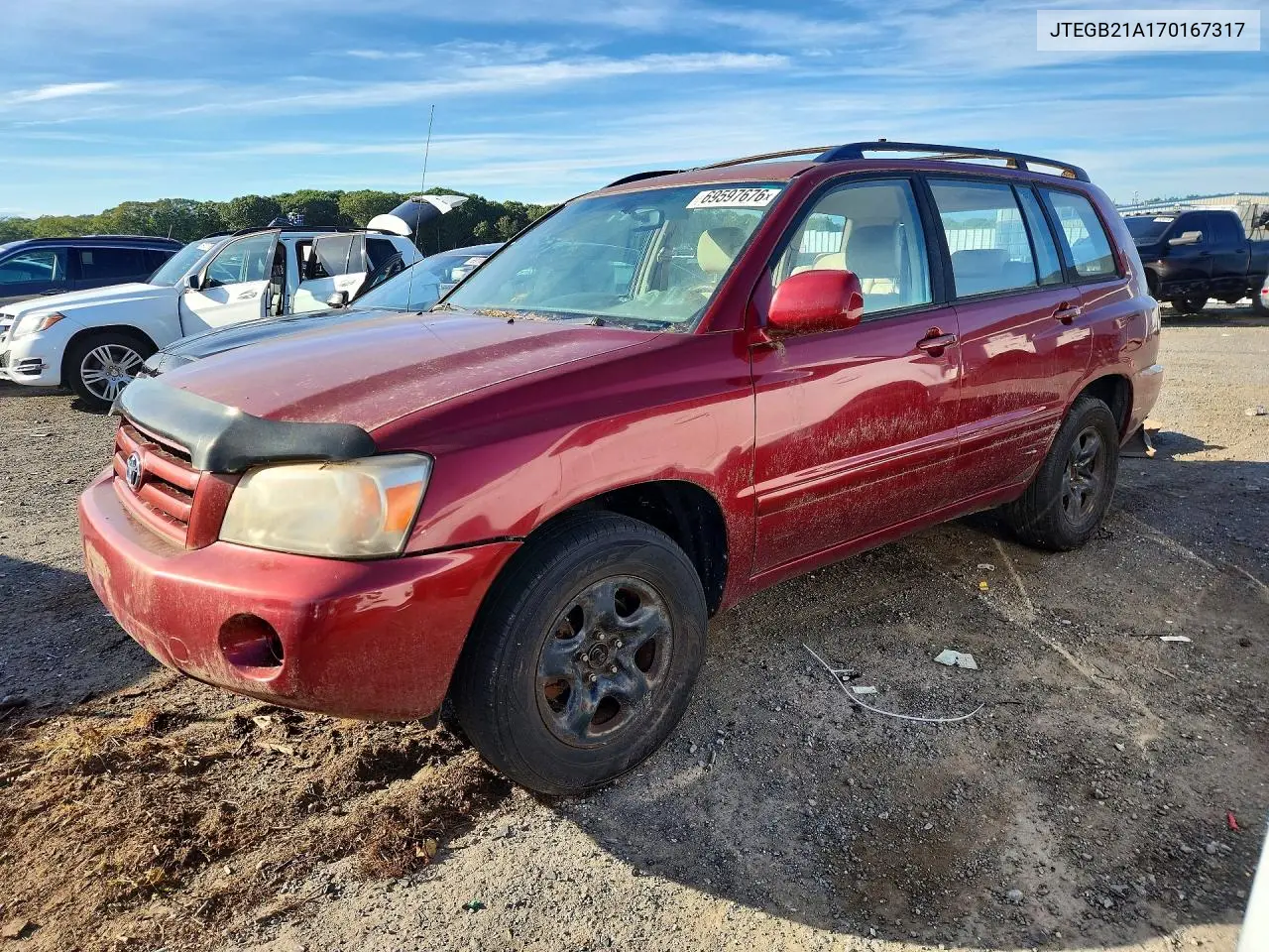 2007 Toyota Highlander Std VIN JTEGD21A170167317 фото 1