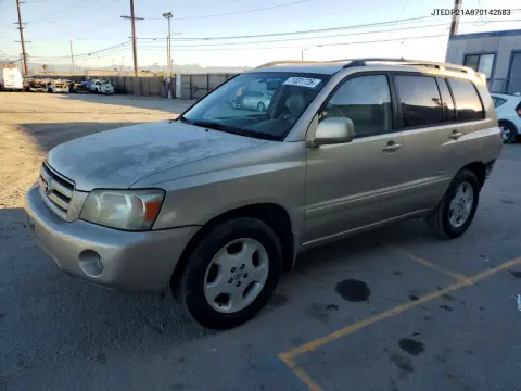 JTEDP21A870142683 — 2007 Toyota Highlander, Задняя часть, фото до ремонта