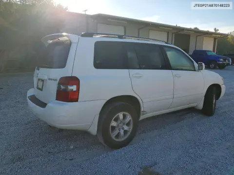 2007 Toyota Highlander Sport VIN JTEGP21A870148223 фото 3