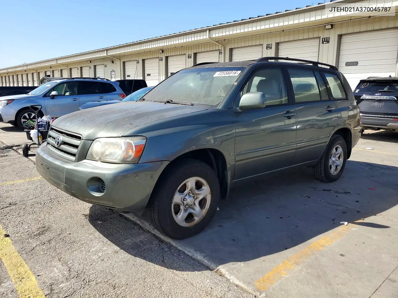 2007 Toyota Highlander Base VIN JTEHD21A370045787 фото 1